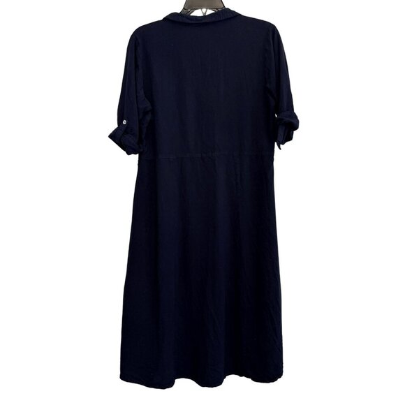 Bombay Paisley Womens Fit-and-Flare Navy‎ Dress - Size XL - Picture 6 of 7